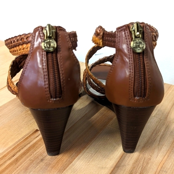 ETIENNE Aigner Braided Wedge Sandal 9.5 - Picture 8 of 13